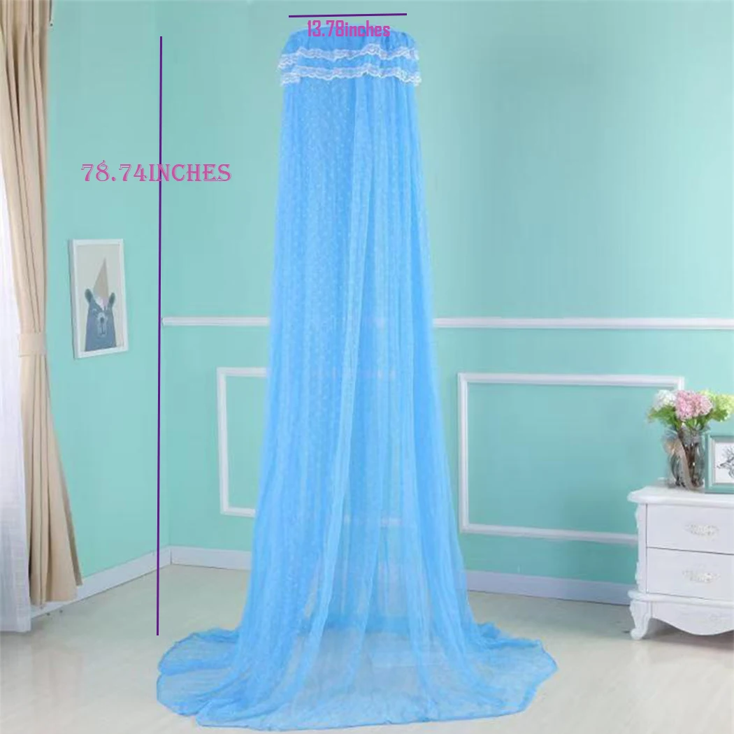 Round Baby Mosquito Net Hung Netting Bed Canopy For Kids Bedroom Mosquito Net Stand Holder Adjustable Clip-On Crib Canopy Holder