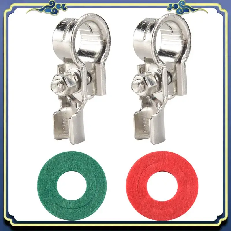 AU16-1 Pair Battery Terminals Connectors Clamps Copper Battery Terminal Kit With Battery Corrosion Terminal Protectors 17Mm