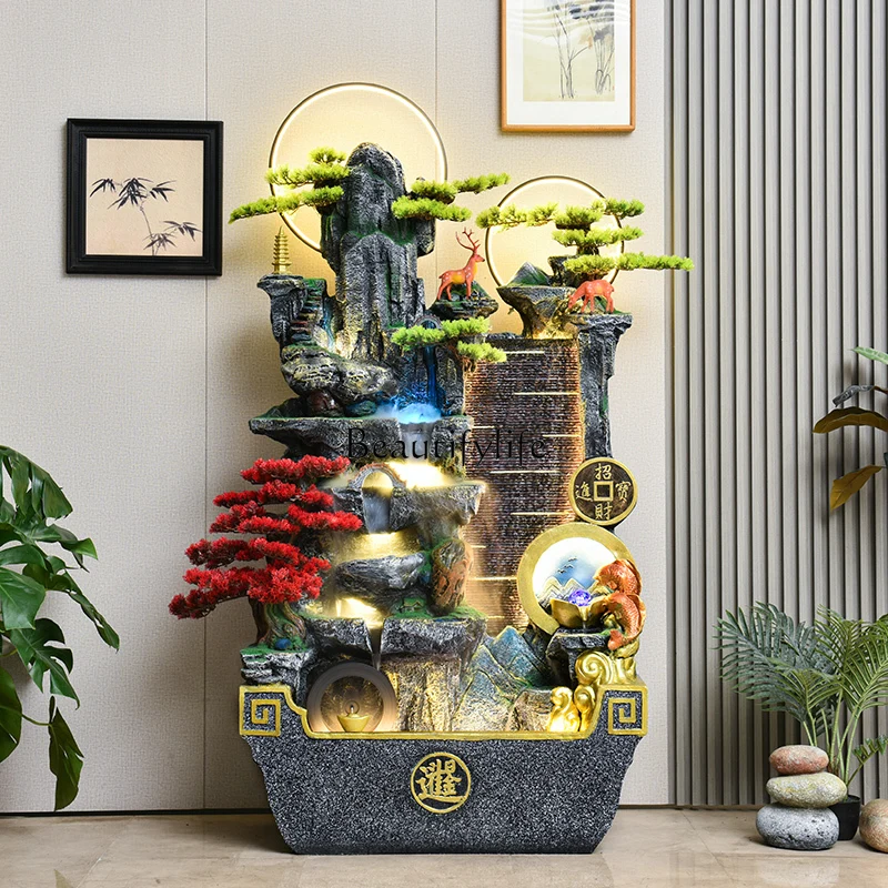 

Living Room Fish Pond Rockery Flowing Water Entrance Office Front Desk Circulating Water Fountain Decoration