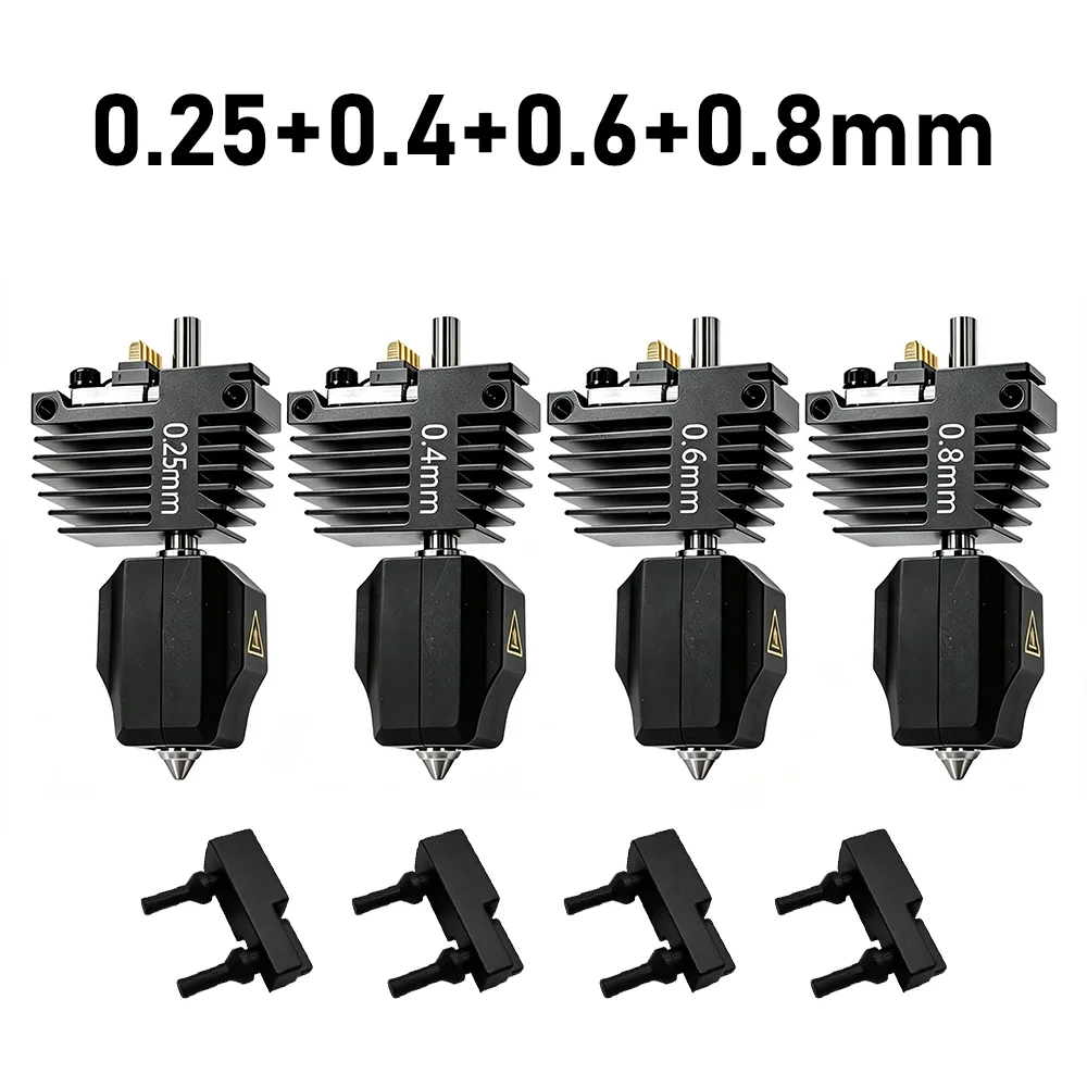 4-teiliges Hotend-Kit für Flashforge C5 Pro Extruder-Ersatzbaugruppe mit Silikon-Reinigungsbürste für Creator 5 Druckkopf