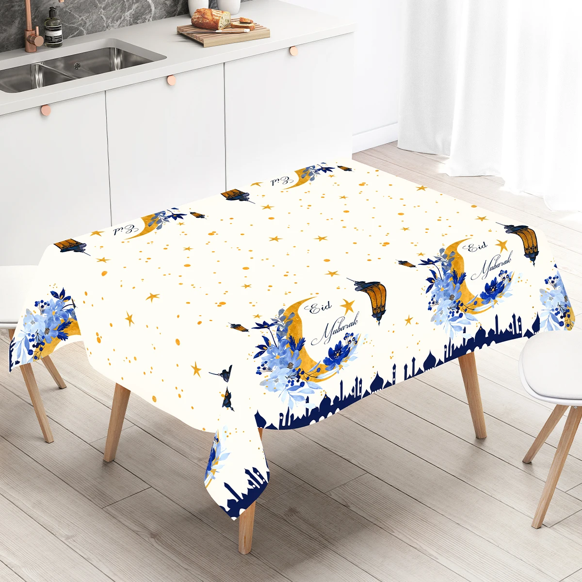 

Disposable Ramadan Tablecloth EID Mubarak Decor 2025 For Home Rectangle Table Cloth Ramadan Kareem Islamic Muslim Party Decor