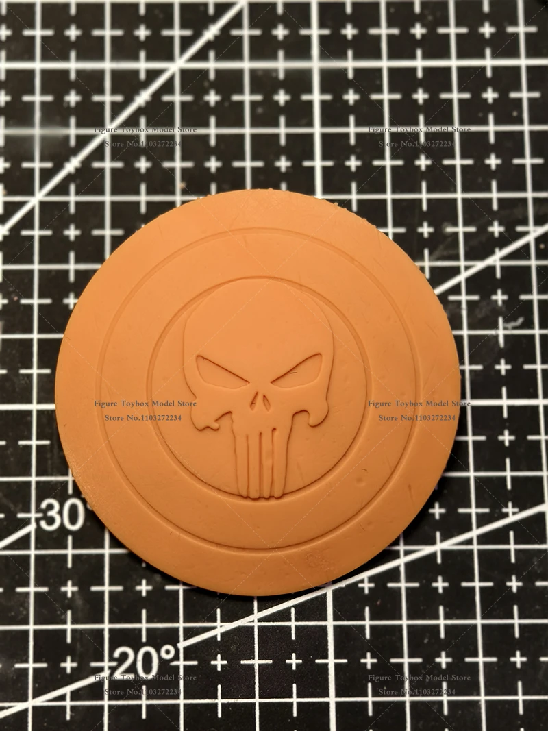 

1/12 Captain American Man Figure Mini Retro/Skull Head Print Shield Model Toys Accessory For 6" Ml Mezco Soldier Scene Ornament