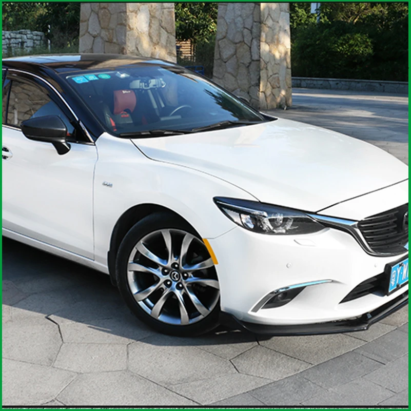 

For Mazda 6 2014-2017 Front Bumper Lip Protector Diffuser Cover Sticker Trim Decorative Strips Car Styling Auto Accessories