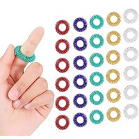 5-10pcs Acupressure Rings Spiky Sensory Finger Rings Set for Teens  Adults Stress Reducer Massager Stress Relief Fidget Toys