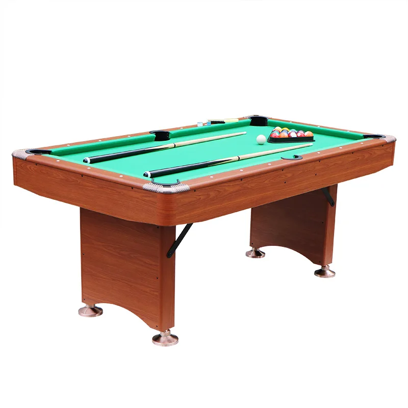 Hot Sell Folding Leg 6 Feet Wooden Billiard Pool Table