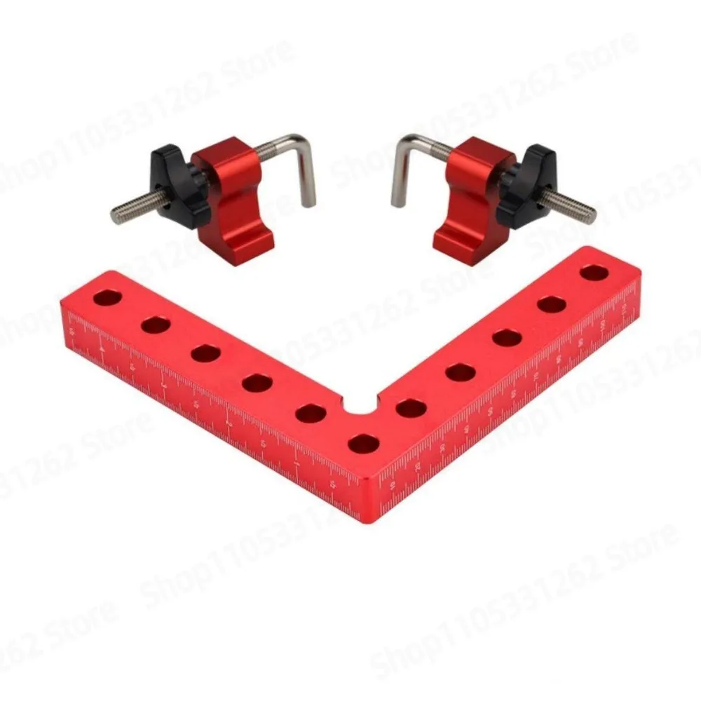 Aluminum alloy woodworking right angle clamp panel fixing device 90 degree right angle positioning ruler L type ruler