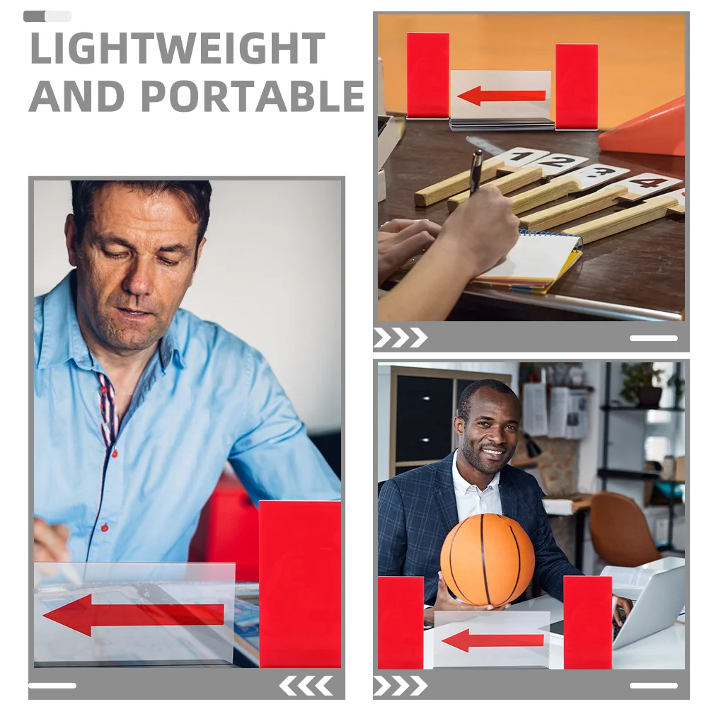 1Set Basketball Serve Converter Board Penalty Mark Signs Kit Portable Acrylic Referee Cards Accurate Match Control