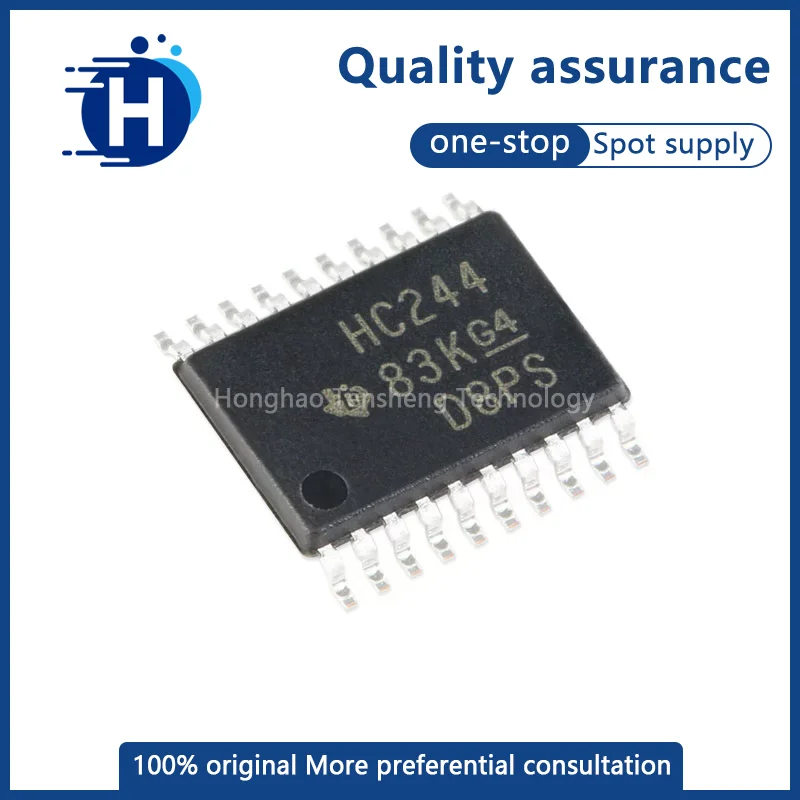 10 pieces of SN74HC244PWR screen printing HC244 Tssop -20 tri-state output eight buffer chip, original genuine