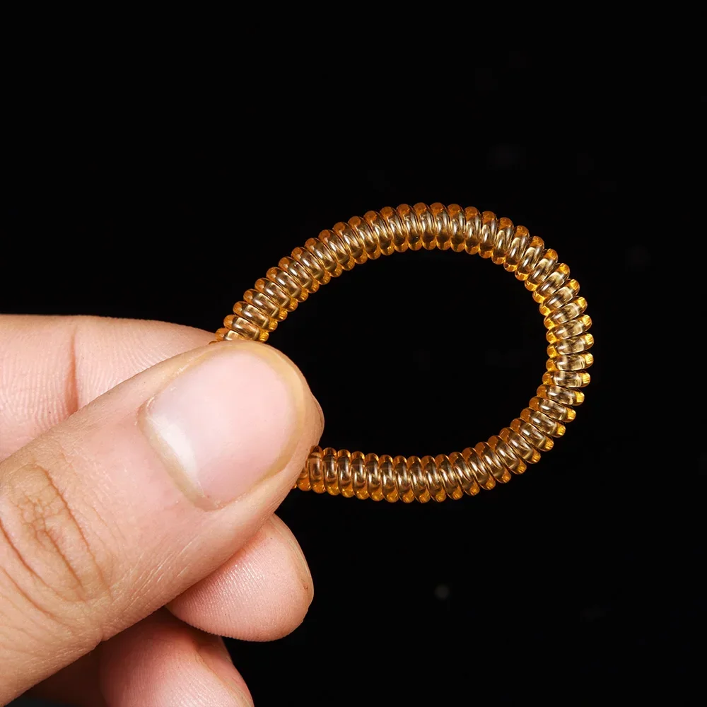 Anillo de cuerda de resorte ajustable, sujetador elástico de resina adecuado para todos los anillos, herramienta ajustable, cuerdas de resorte