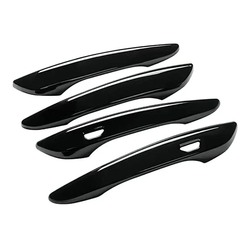 Chrome Door Handle Cover Trim for Mazda 3 Mazda3 4th Gen BP 2019-2024 2020 ABS Car Accessories Carbon Fiber Set Sticker Styling