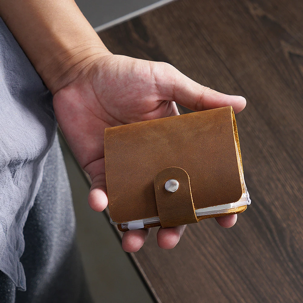 Mini carnet de notes fait à la main avec classeur à anneaux, journal intime en cuir de vachette véritable, liberté illable de tous les jours