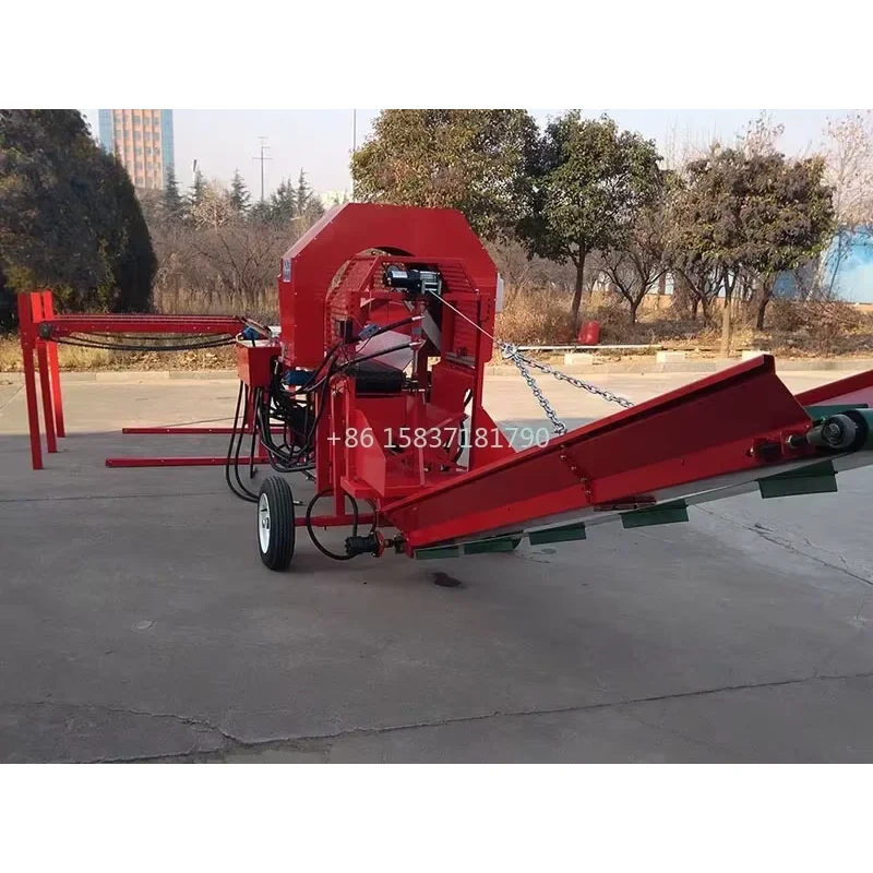 Automatic Firewood Processor 27HP Gasoline Engine E-start 35 Ton 20 Inch Wood Splitting Diameter EPA Approved Wood Chipper Price