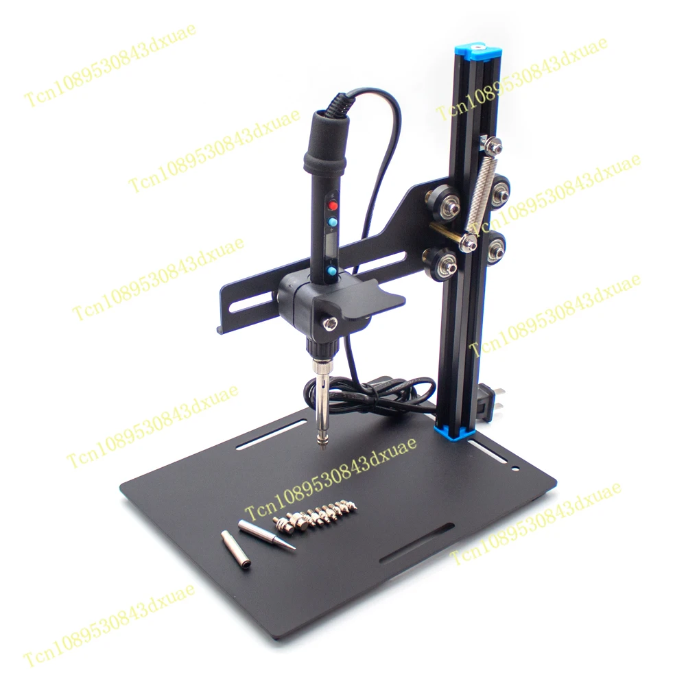 220V Vertical Heat Set Insert Hand Tool Pressing Machine Hot Melt Nut Embedded Insertion Soldering Iron 200-400℃