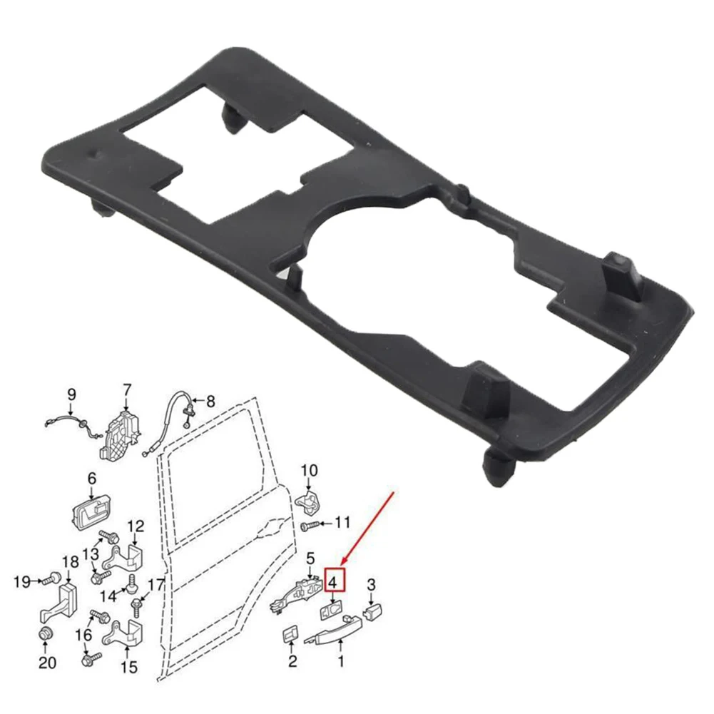 

Accessories Door Handle Gasket Rubber For Range Rover Sport 2005-13 Black Door Handle Cap Gasket Exterior Exquisite