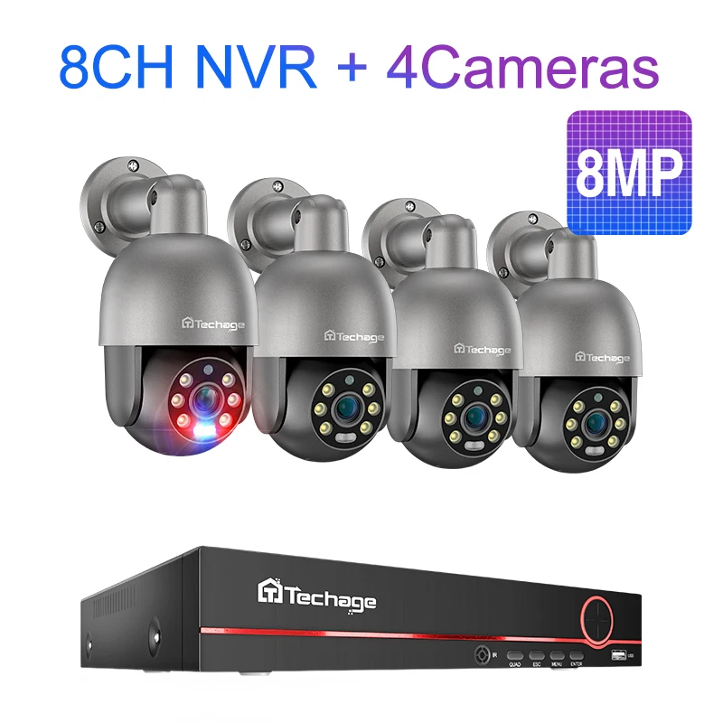 8CH 8MP 4K HD POE NVR-kit CCTV ДГЕ •П상 AI Gezichtsdetectie lavi Innovubeона soi