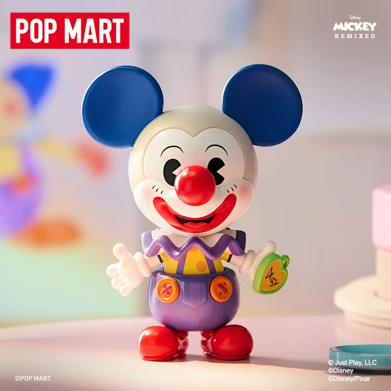 

POP MART Disney Mickey Remixed: Mickey Meets Pixar Series Mystery Box Genuine Blind Box Guess Toys Bag Ornament Figurines Home