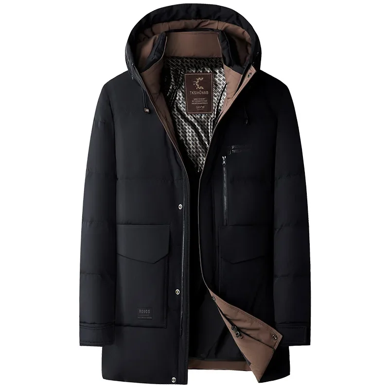 

COZOK Designer Male Winter Brand New in Down Coats Duck Down Padding Heated Mens Winter Jacket Casual Man Sack Men's Cold Coat