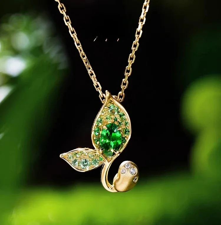 Pendant, small budding life, beautiful new spring gift