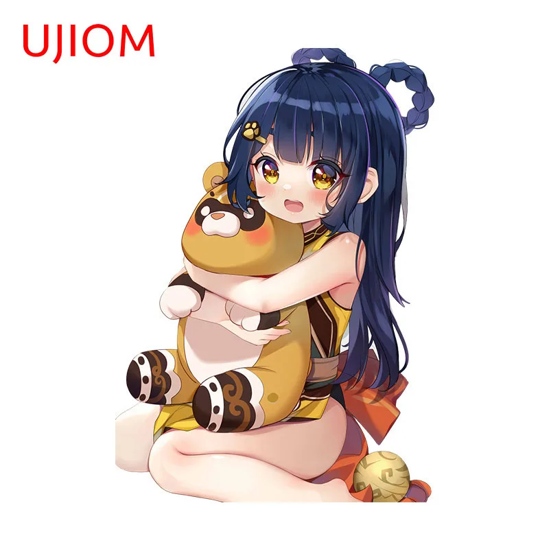 UJIOM 13cm X 9.1cm Xiangling Chibi Loli Wall Stickers Sunscreen Laptop  Baby Nursery Room Surfboard Decal Home Decor Wallpapers