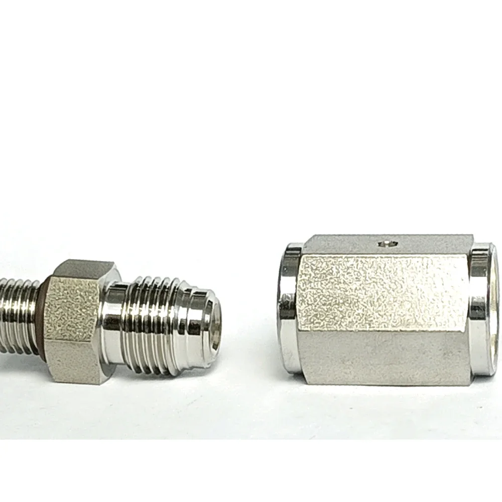 1/4" VCR Female To Coupler SUS316 SUS316L Stainless Steel Pipe Fitting Connector Adapter Coupling