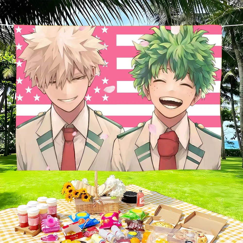 My Hero Academia Bakugo Katsuki Funny flag Tapestries Outdoor Parties Bedrooms Living Rooms Dorm Rooms Wall Decor Banners Gifts