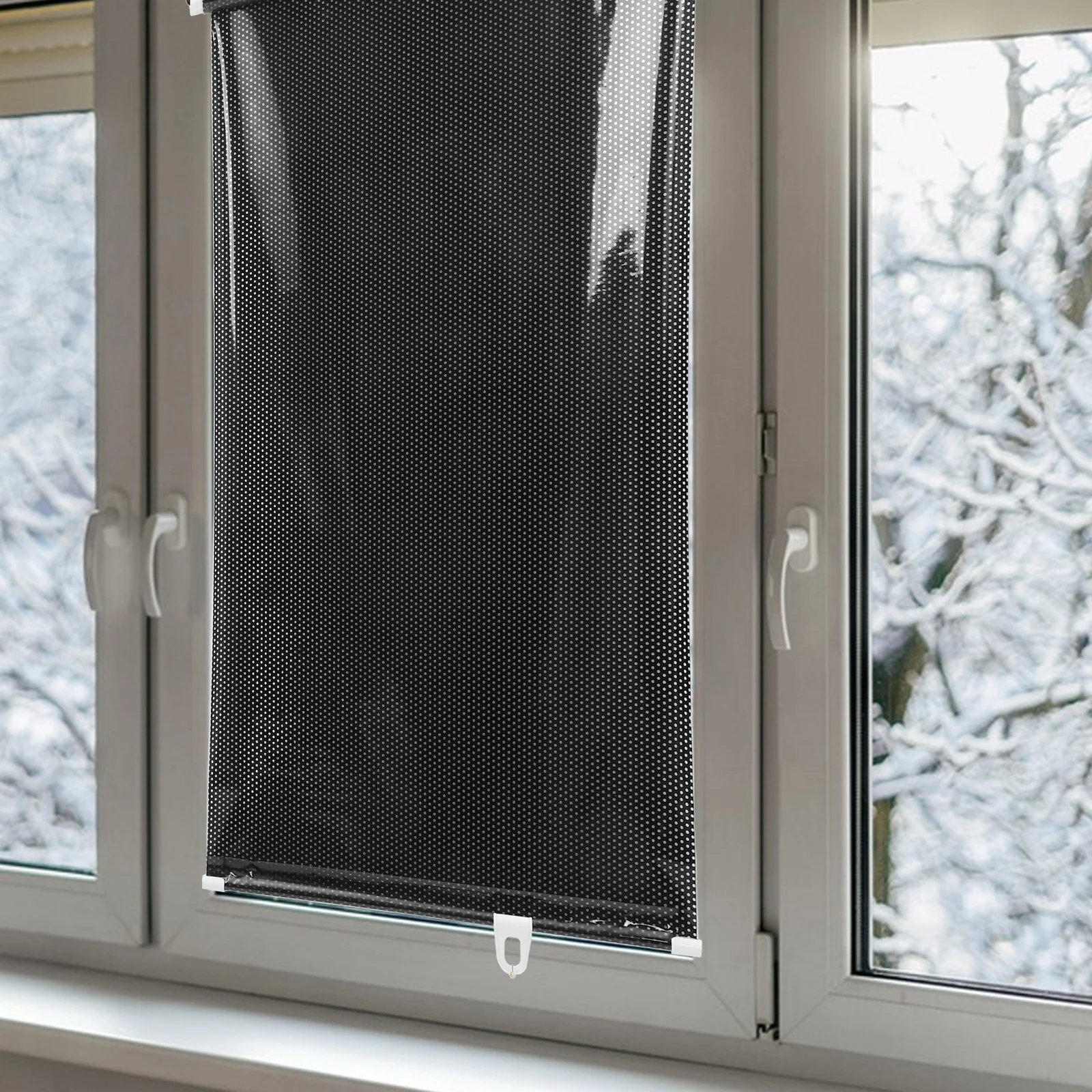 

Suction Cup Shade Privacy Curtain For Kitchen Pvc Wear-Resistant Shades Household Window Cover Block Sunlight Bedroom