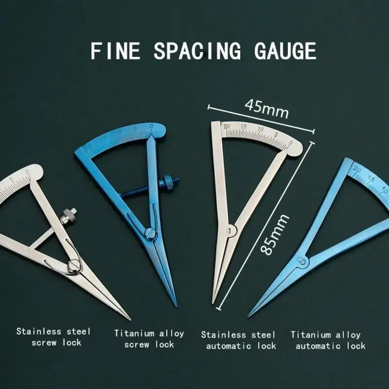 1PC Mini Leather Spacing Gauge 0-20MM Screw Adjustable Manual DIY Leather Making Scriber with Scale Edge Marker
