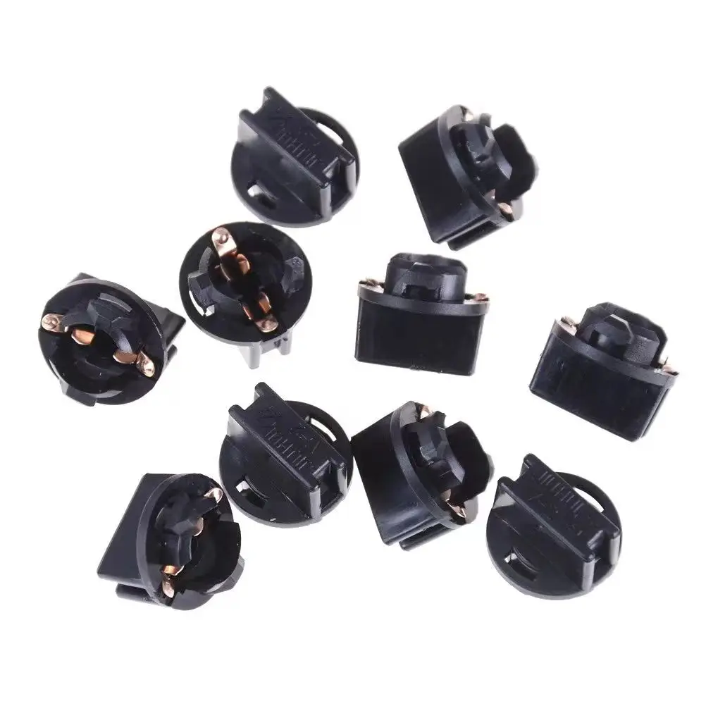 10Pcs T10-S1 T10-V2 T5-S1 T5-V2 T6.5-V2 T10-V3 B8.3D B8.4D B8.5D Car Light Socket Twist Lock Wedge Dash Light Base Twist Socket