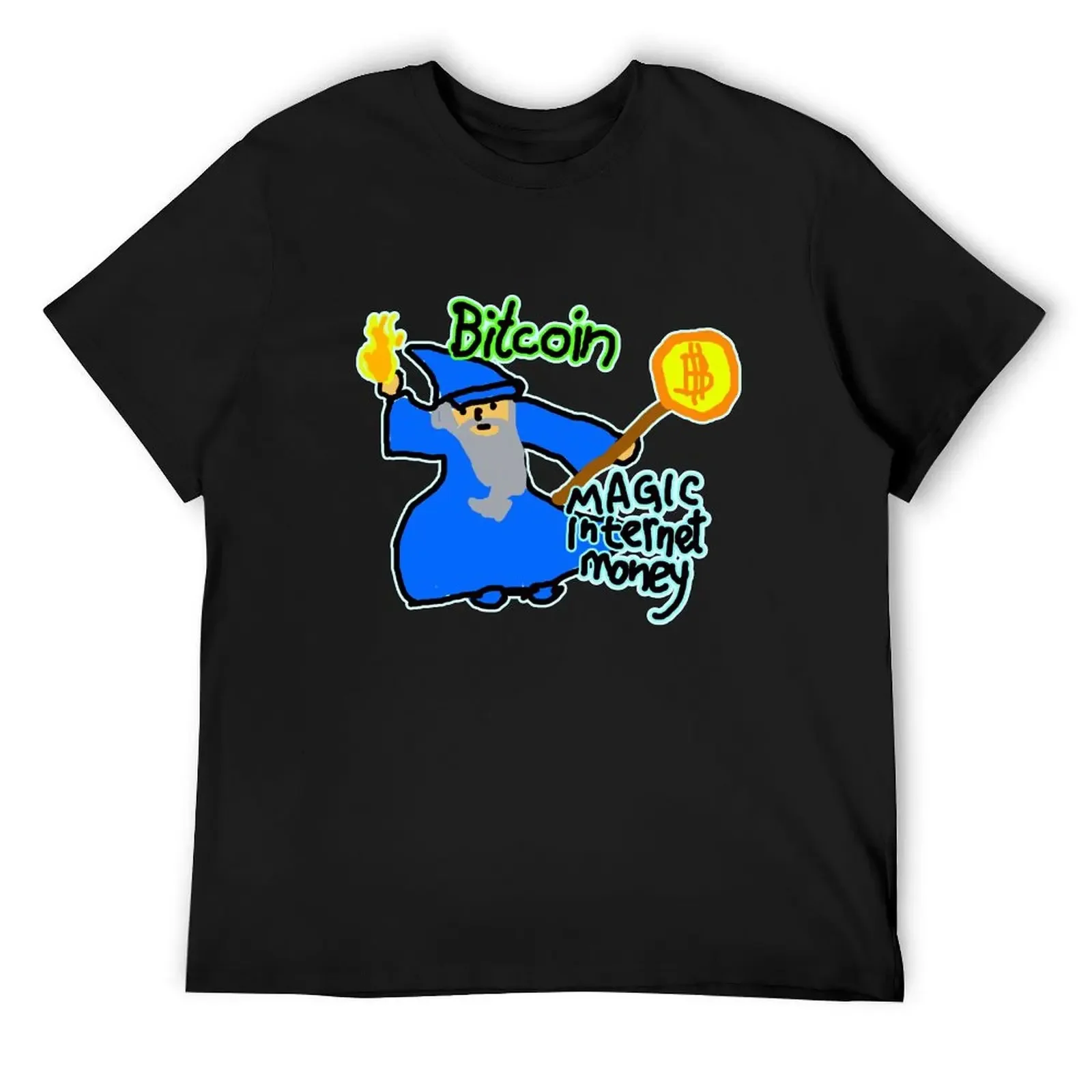 

Bitcoin Cryptocurrency Meme Magic Internet Money T-Shirt funny gifts boys animal print plus sizes black t-shirts for men