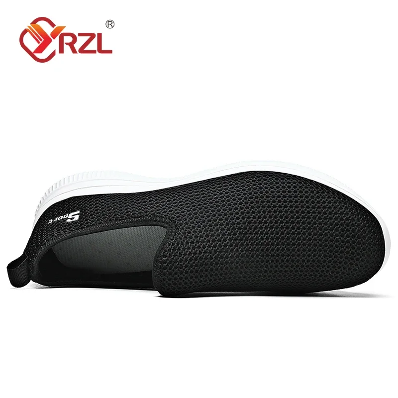 YRZL-Baskets respirantes unisexes pour hommes, chaussures décontractées, extérieur, maille coordonnante, mocassins, marche, légères, mode masculine, chaussures de tennis