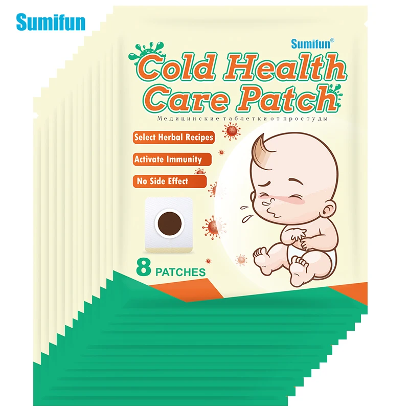 

8/24/48/64pcs Cold Medical Patch for Fever and Headache Relief Herbal Sticker Aldult Baby Fever Down Health Care Medical Plaster