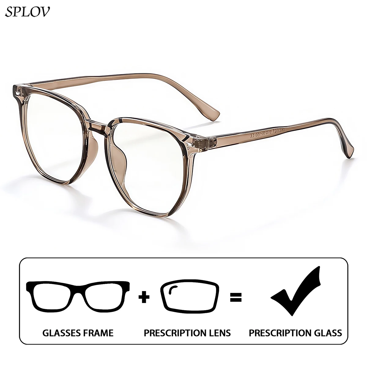 

SPLOV TR90 очки по рецепту в большой оправе с защитой от синего света, профессиональные очки для близорукости для мужчин и женщин