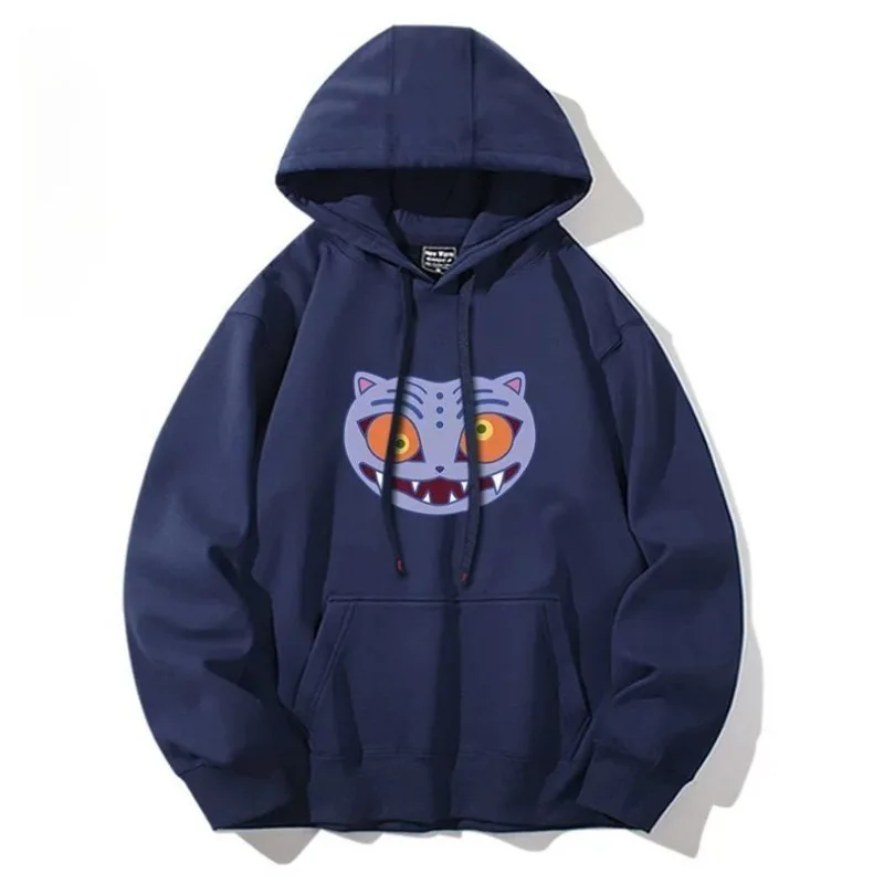 KPOP Hunt Girl Group Tiger Zwart Patroon Hoodie Demons Hunters Cartoon Pluche Hoodie Heren en Dames Top Kleding Cadeau