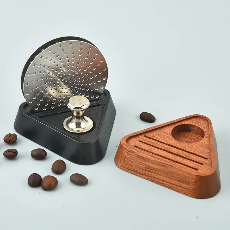 

51/53/58MM High Quality Coffee Filter Storage Rack Portafilter Espresso Universal Filter Storage Rack Wooden Coffee Filter Stand