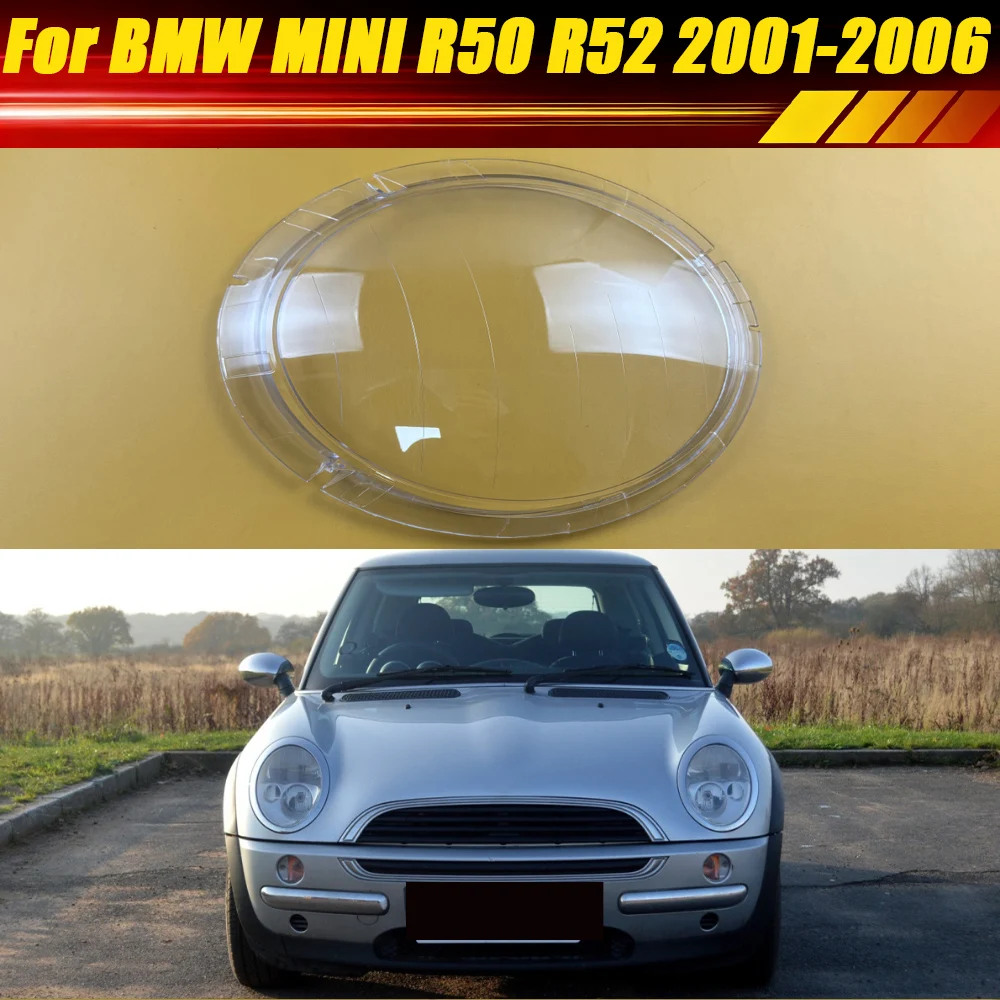 

Для BMW MINI R50 R52 2001-2006: Прозрачный корпус передней фары, крышка фары, линза из плексигласа