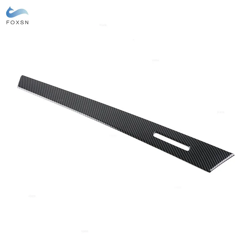 For Audi A3 8Y 2015 - 2021 LHD Center Control Dashboard Co-pilot Panel Strips Cover Trim Interior Accessories Carbon Fiber Style