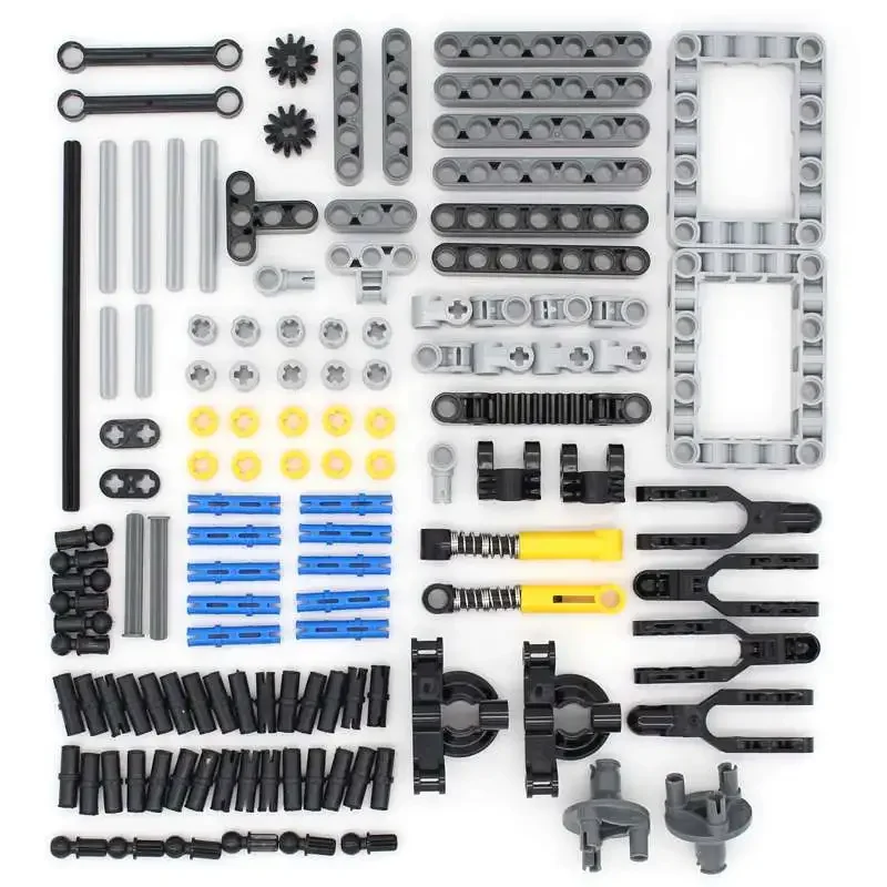MOC Set ad alta tecnologia Parti tecniche sfuse Pin Beam Liftarm Asse connettore Pannello ingranaggi Building Blocks Mattoni Auto Moto Giocattoli