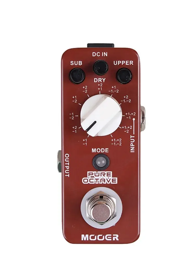 MOOER gitaar-effectpedaal met zuivere octaaf, 11 octaafmodi, true bypass, metalen behuizing, onderdelen en accessoires voor elektrische gitaren.