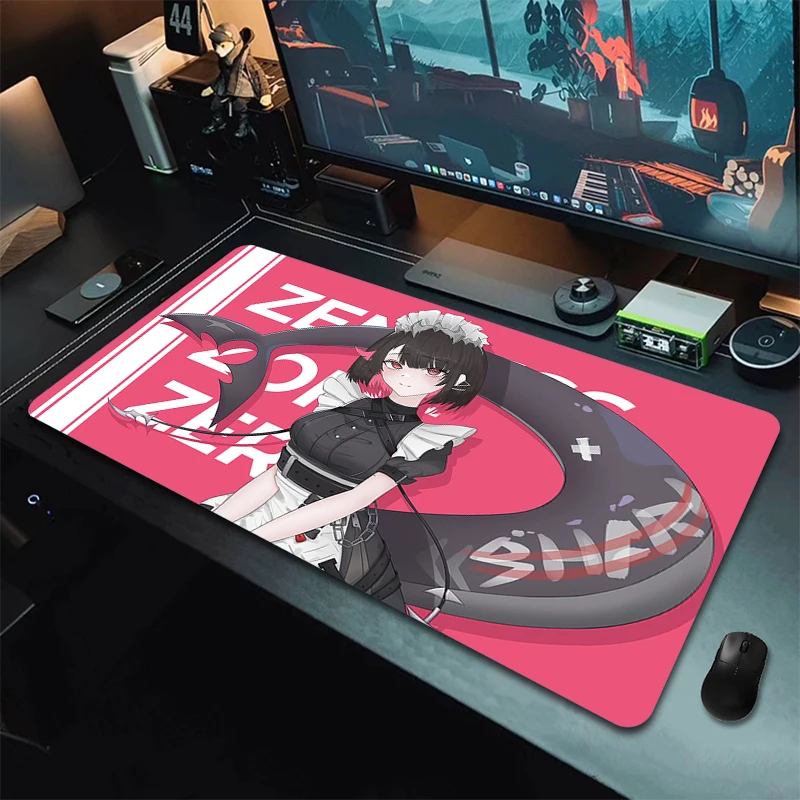 Game Mousepad Zenless Zone Zero Gaming Mouse Pad Ellen Joe Rubber Keyboard Mouse Mat Pc Gamer Computer Accessories Keyboard Mat