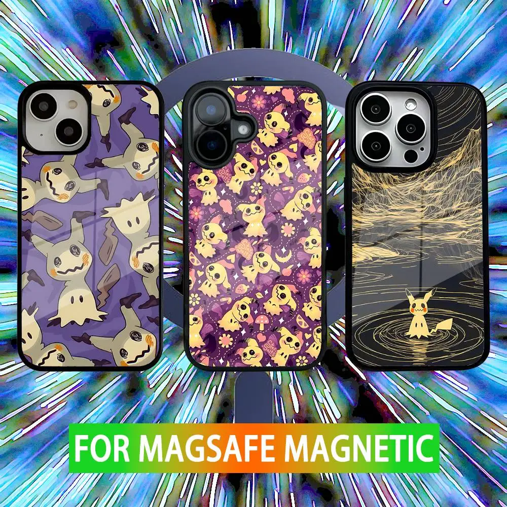 

Cute M-Mimikyus Phone Case For iPhone 16,15,14,13,12,11,Pro,Max,Plus,Mini,SE New Magsafe Magnetic Wireless Charging