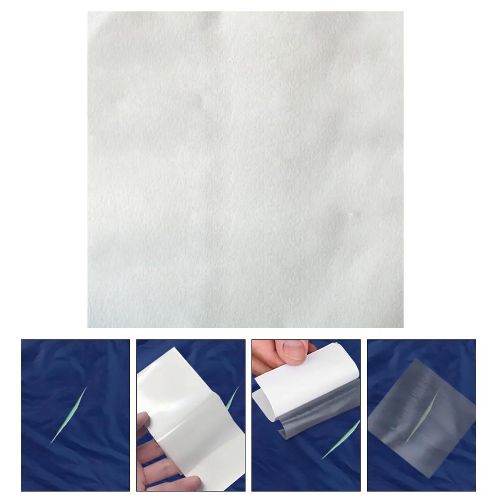 10-teiliges wasserdichtes Reparaturband für aufblasbares Pool, selbstklebendes Patch-Set, einfach zu bedienende Befestigung für tragbare Schwimmbäder und Luftbetts