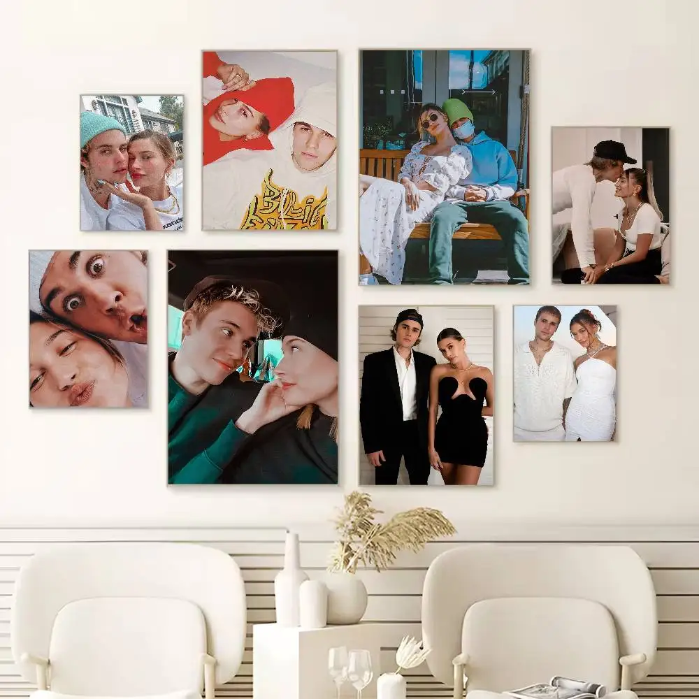 

Jailey Hailey JB Poster HD Self Adhesive Waterproof Wall Art Ideal for Home Office Dorm Gift