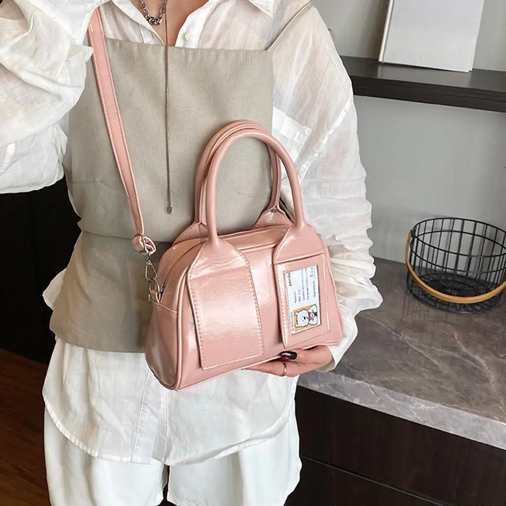 Torba crossbody w stylu koreańskim, damska, designerska, niszowa torba typu Boston, torba na ramię, gadżet dla fanów grup.