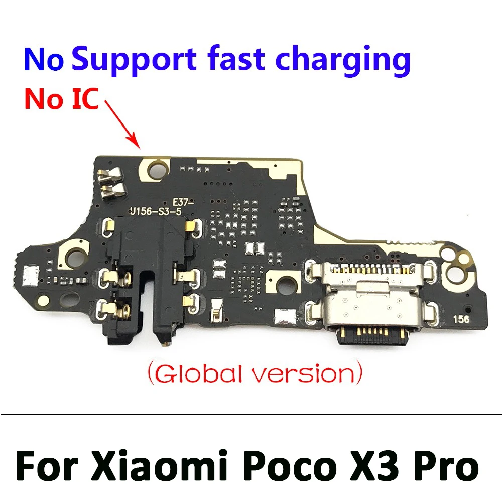 NEW USB Charger Dock Connector Charging Port Microphone Main Flex Cable Replacement Parts For Xiaomi Poco X3 / X3 NFC / X3 Pro