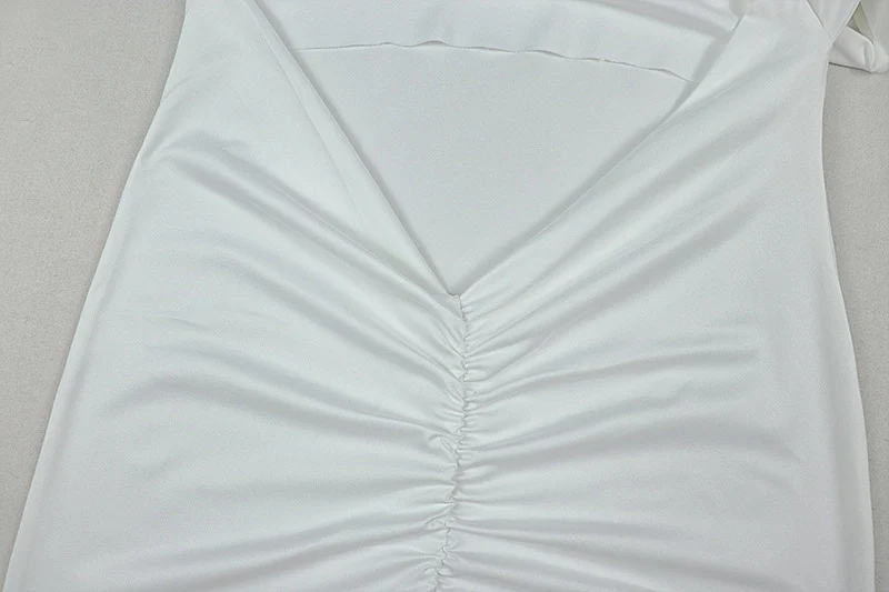 Sexy One-Shoulder-Partykleider mit Skew-Ausschnitt für Damen, Abend, Geburtstag, Nachtclub, rückenfrei, aushöhlen, gerüschte Bänder, Abschlussball-Maxikleid