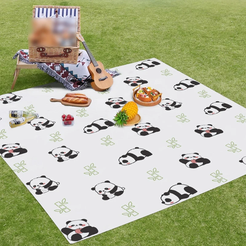 

5PCS Disposable Picnic Mat Outdoor Camping Thick Non-woven Moisture-Proof Mat Spring Outing Beach Lawn Folding Waterproof Mat