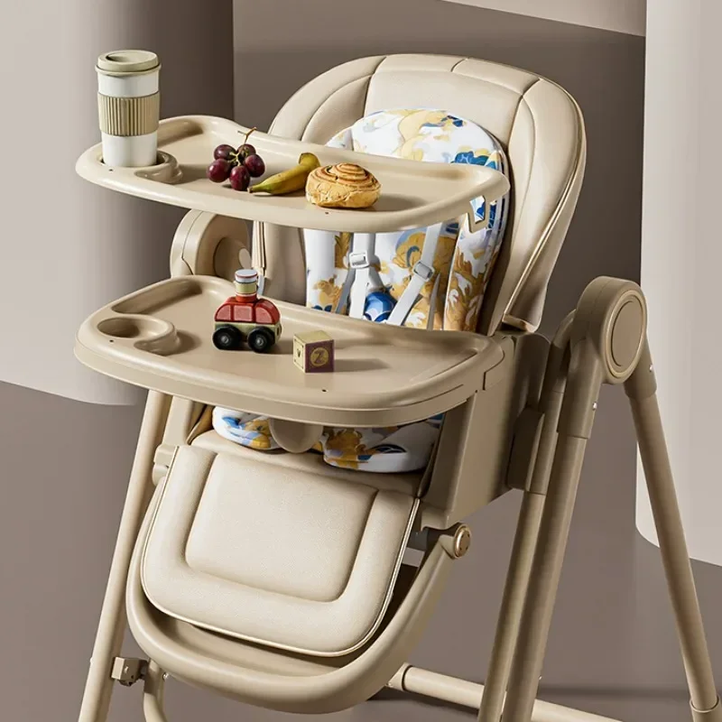 2-in-1 Rocking Chair Dining Chair, Foldable Portable Food Table Baby Chairs,multifunctional Baby Seat Chairs, Kids Booster Seats