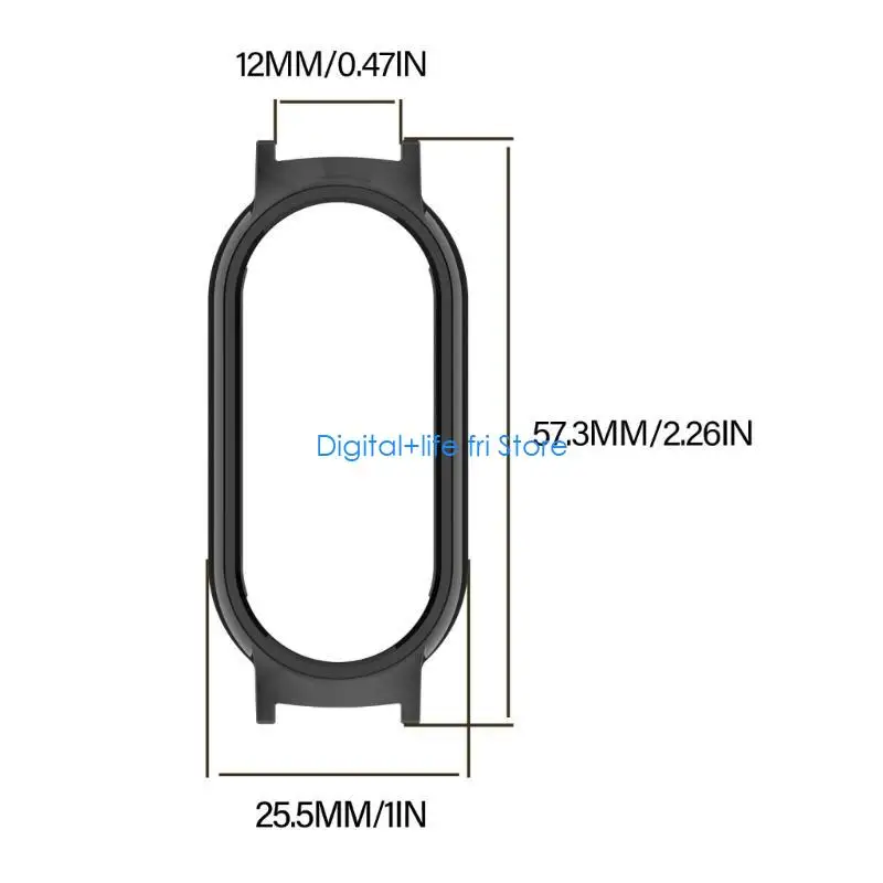E06D Scratchproof Housing Dustproof Shell with 12mm Strap for Band 9