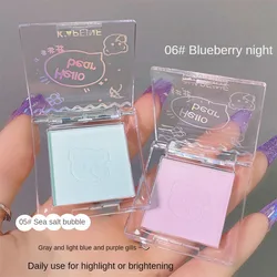 Monochrome Blush Matte Lightweight Delicate Fly Powder Blue Purple Natural Cheek Tint Brighten Waterproof Face Contouring Makeup