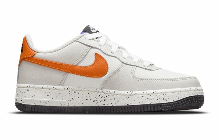 Nike Air Force 1 Low Light Bone Sail Starfish Orange GS Sneakers shoes With Original Box